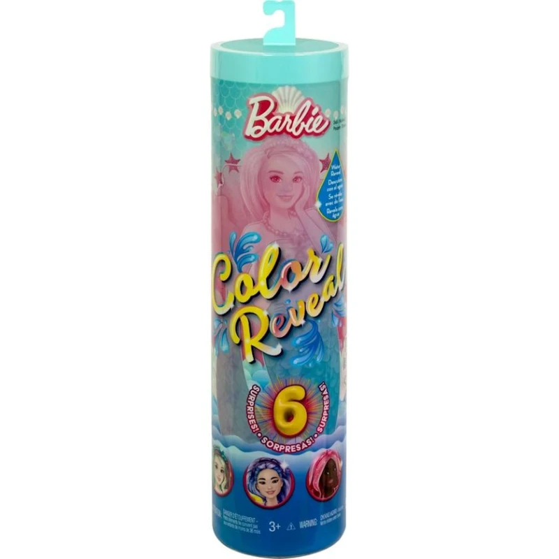 Sürpriz kukla Zapf Creation Barbie Color Reveal Mermaid HRK12, 30 sm, 3 yaş+ Sürpriz kukla Zapf Creation Barbie Color Reveal Mermaid HRK12, 30 sm, 3 yaş+