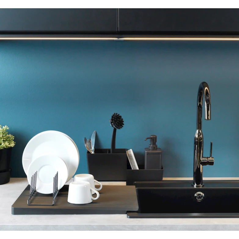 Qab-qacaq yumaq üçün fırça IKEA Rinnig 304.078.14, tünd boz, 29 sm