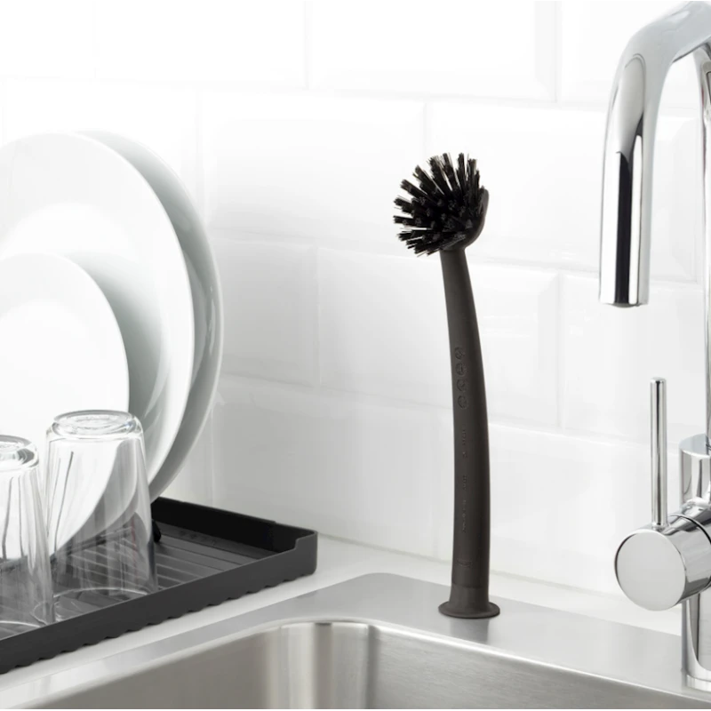 Qab-qacaq yumaq üçün fırça IKEA Rinnig 304.078.14, tünd boz, 29 sm