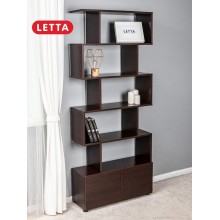 Stellaj Letta Venge, 176х25х73 sm, LDSP, qəhvəyi