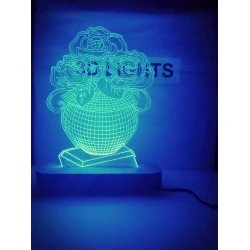 3D-gecə lampası TGG-01, 20x14 sm, göy 3D-gecə lampası TGG-01, 20x14 sm, göy