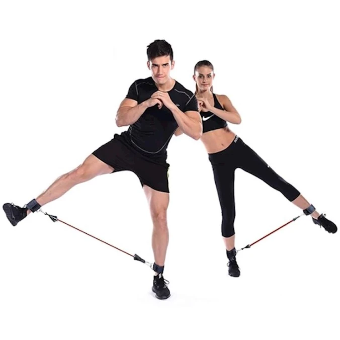 Эспандер 2262_202304093/0168, нагрузка 18 кг, длина 10 см, натуральный каучук, оранжевый