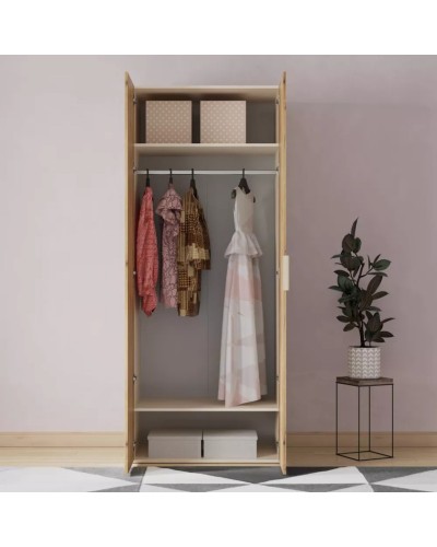 Şkaf Art Mebel Art-80-28, bej, laminat, 210х80х50 sm