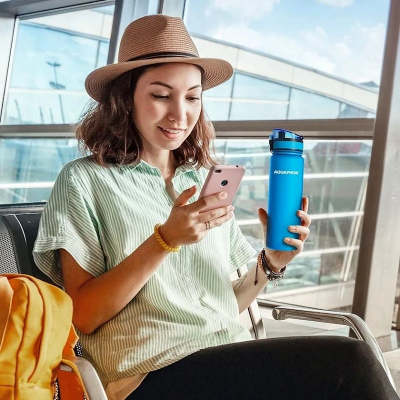 Спортивная бутылка Akvafor 500 мл, синяя Спортивная бутылка Akvafor 500 мл, синяя