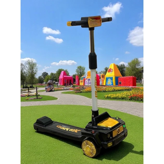 Uşaqlar üçün samokat M6745 Gelandewagen, qara