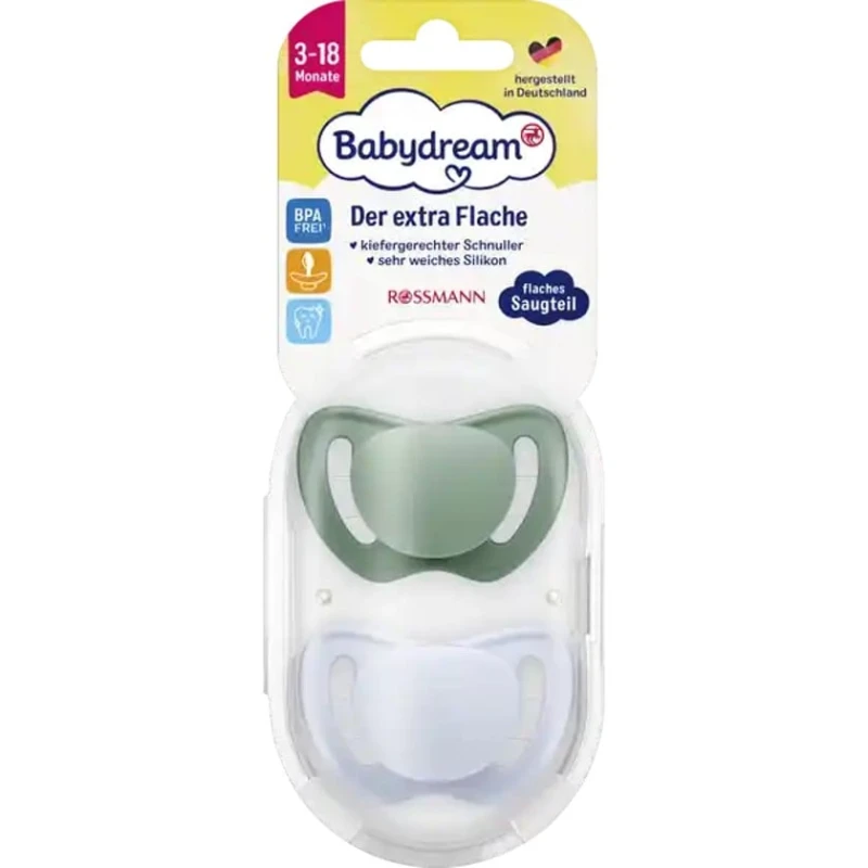 Əmzik dəsti Babydream Der Extra Flache, 2 əd, məhsul çeşiddə Əmzik dəsti Babydream Der Extra Flache, 2 əd, məhsul çeşiddə
