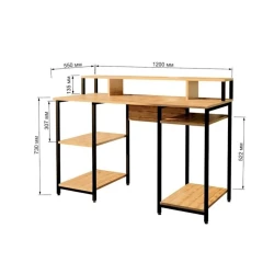 Письменный стол Comp Games Votan, 87х55х120 см, коричневый