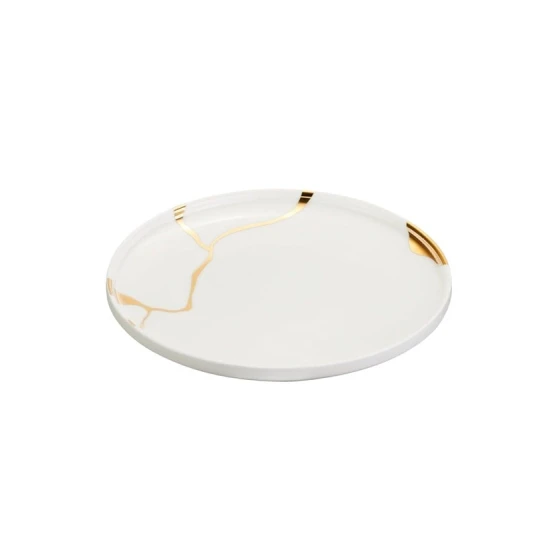 Сервиз обеденный Leggno Chester Premium, 24 предмета, 6 персон, костяной фарфор, белый/золотистый Сервиз обеденный Leggno Chester Premium, 24 предмета, 6 персон, костяной фарфор, белый/золотистый