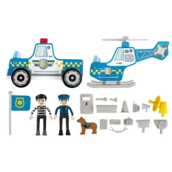 Играем в полицейского Hape Metro Police Dept Playset, 3+ лет Играем в полицейского Hape Metro Police Dept Playset, 3+ лет