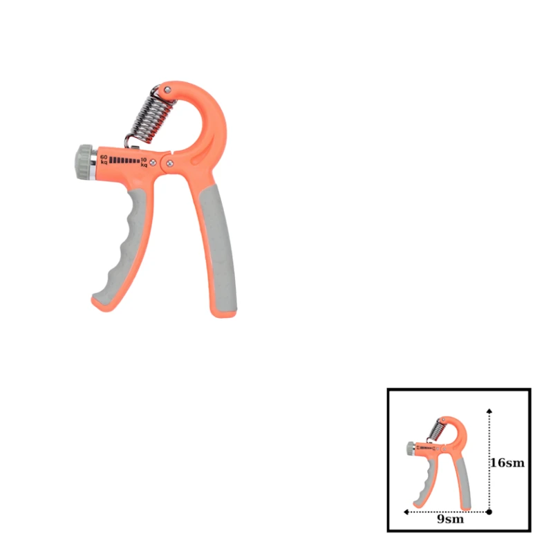 Эспандер кистевой Gymnic, 16x9 см, оранжевый, 60 кг Эспандер кистевой Gymnic, 16x9 см, оранжевый, 60 кг