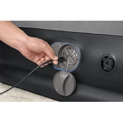 Надувная кровать Bestway 671BT, ПВХ, серая, 191х97х36 см Надувная кровать Bestway 671BT, ПВХ, серая, 191х97х36 см