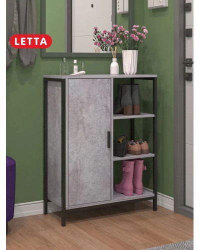 Tumba 3563_LETNEWTumbaHalfBet, LDSP, boz, 91x30x70 sm