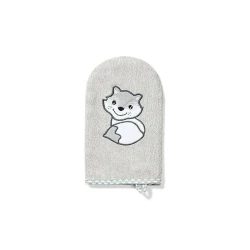 Рукавица для купания Babyono Белочка, серая