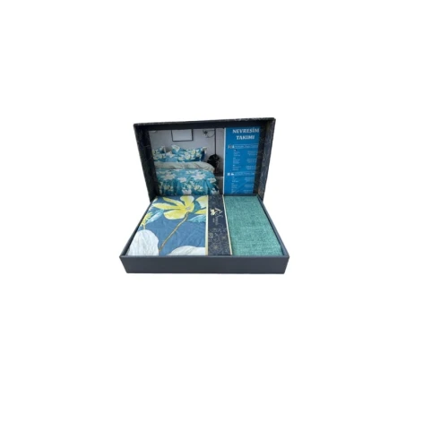 Комплект постельного белья Evimoda hc_2110000003491, пододеяльник 160х240 см, простыня 160x220 см, наволочка 50x70, односпальный, разноцветный