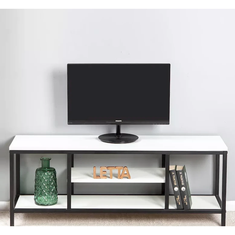 Тумба под ТВ 42x29x110 см, ЛДСП, белая Тумба под ТВ 42x29x110 см, ЛДСП, белая