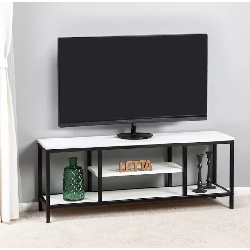 Тумба под ТВ 42x29x110 см, ЛДСП, белая Тумба под ТВ 42x29x110 см, ЛДСП, белая