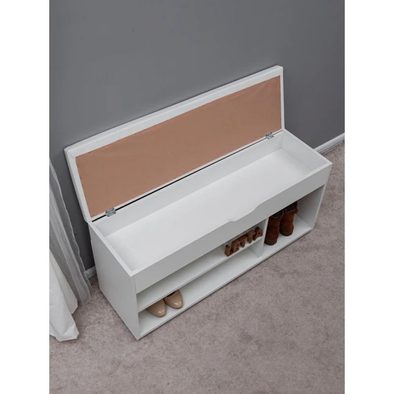 Тумба для обуви Letta, 105х32х51 см, ЛДСП, белая