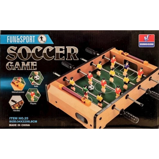 Настольный футбол Huangguan Soccer Game 25, 34x22x6.8 см Настольный футбол Huangguan Soccer Game 25, 34x22x6.8 см