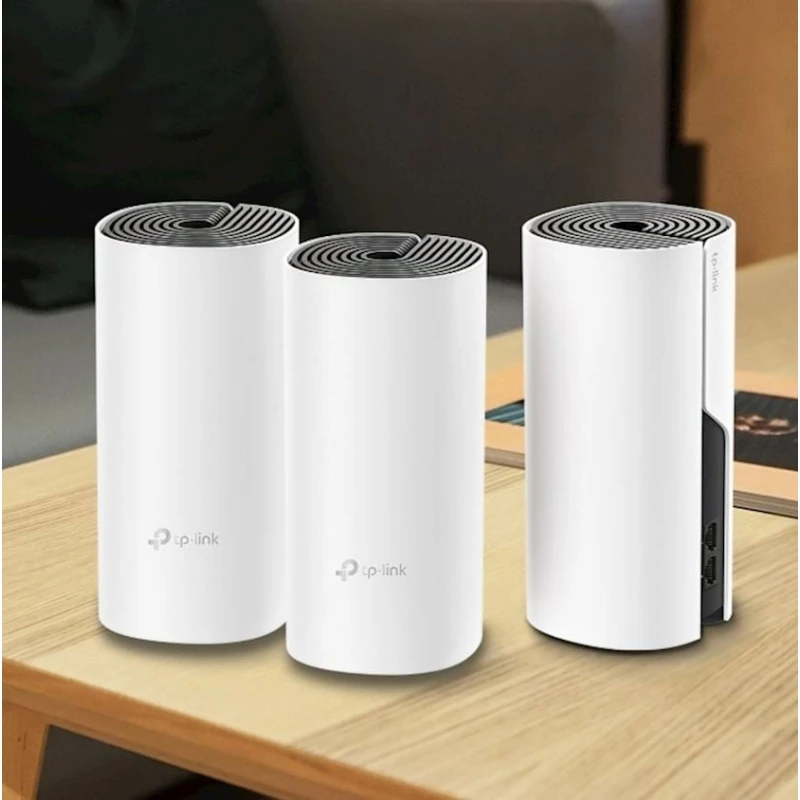 Wi-Fi router TP-Link Deco E4 AC1200 3-pack, ağ Wi-Fi router TP-Link Deco E4 AC1200 3-pack, ağ