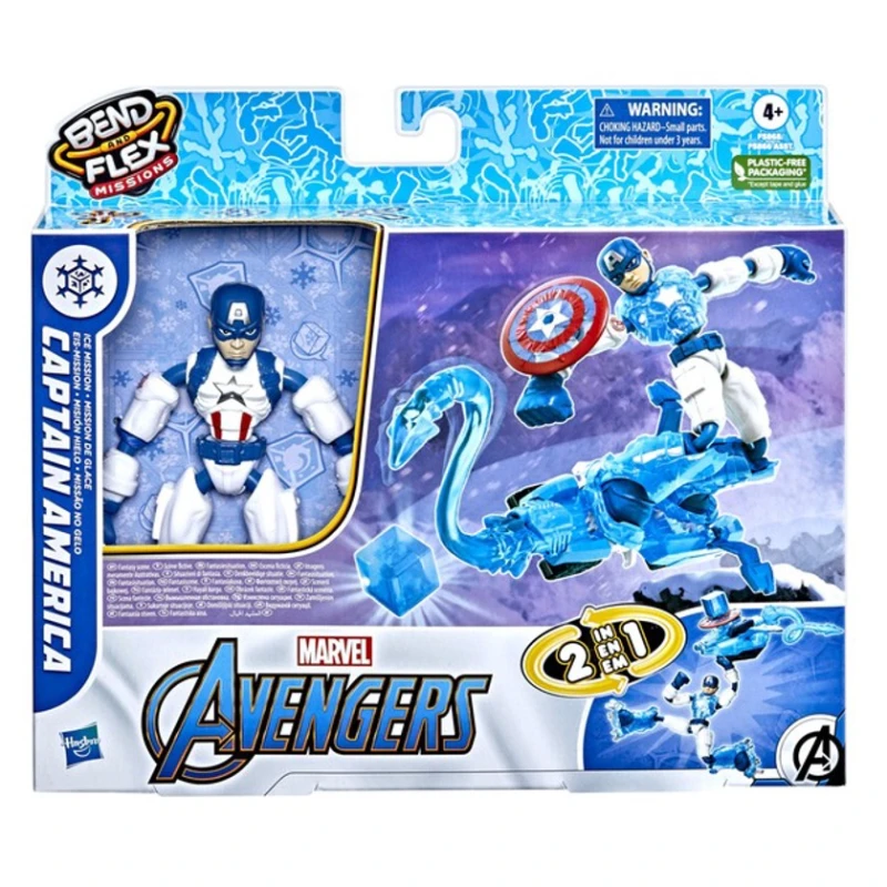 Фигурка Hasbro Avengers Bend and Flex Captain America Ice Mission F5869