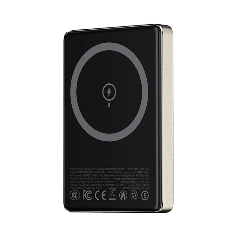 Xarici akkumulyator Recci RPB-W26 10000mAh Gold Xarici akkumulyator Recci RPB-W26 10000mAh Gold