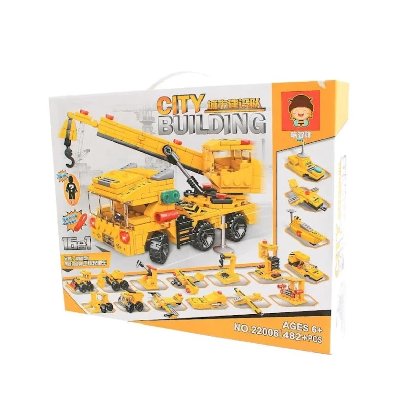 Конструктор City Building, 6+ лет, 482 элемента Конструктор City Building, 6+ лет, 482 элемента