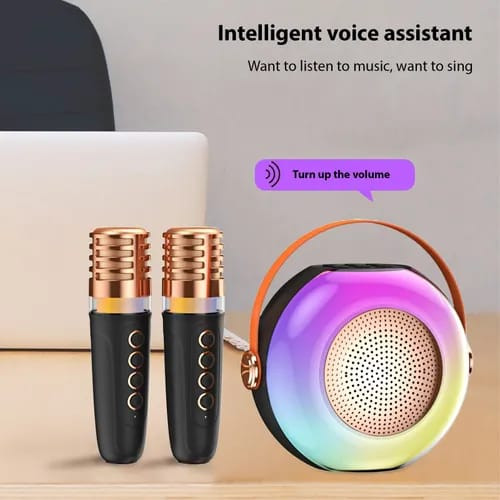 Микрофон-караоке, портативная колонка MADEL A6 black Микрофон-караоке, портативная колонка MADEL A6 black