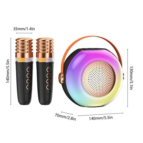 Микрофон-караоке, портативная колонка MADEL A6 black Микрофон-караоке, портативная колонка MADEL A6 black