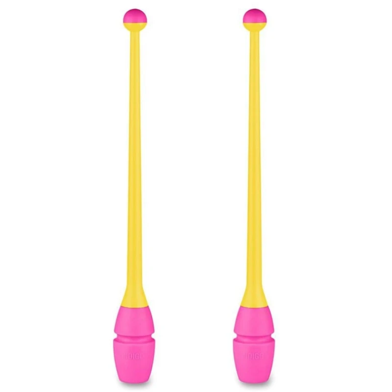 Булава для художественной гимнастики WS0643, желтая, 46 см