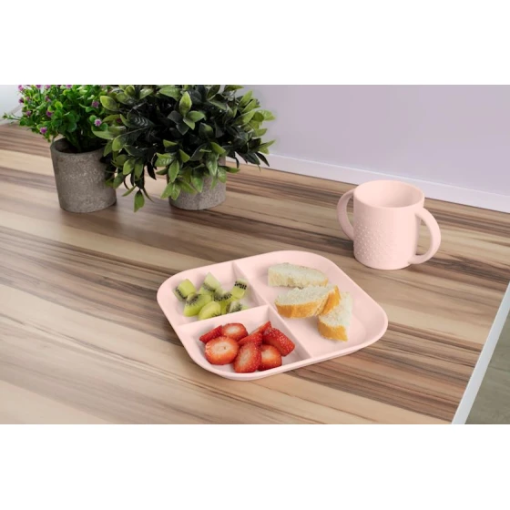 Комплект посуды для детей Miniland BLW 89536, 5 предметов, розовый