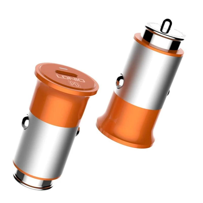 Зарядное устройство автомобильное LDNIO C61C Orange Зарядное устройство автомобильное LDNIO C61C Orange