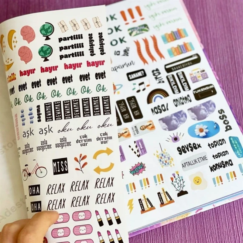 Дневник для девочек Neyseki Prensesim Üstesinden Gelirim + 4 страницы стикеров в подарок