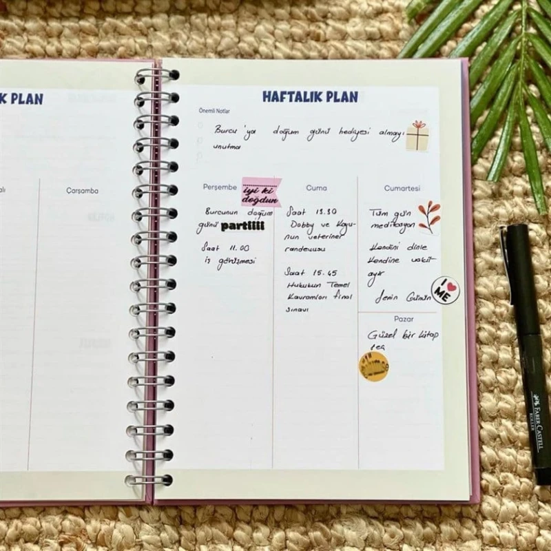 Дневник для девочек Neyseki Prensesim Üstesinden Gelirim + 4 страницы стикеров в подарок