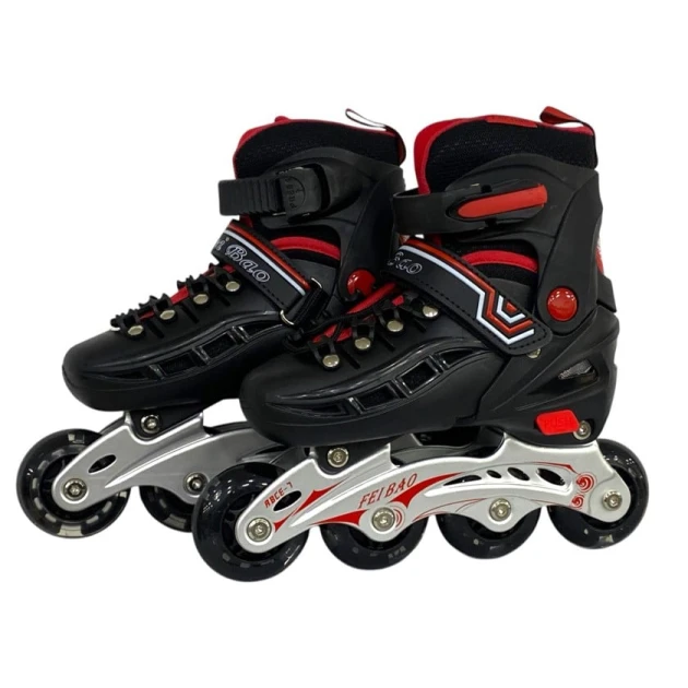 Роликовые коньки для детей WS 1688, черный, размер S