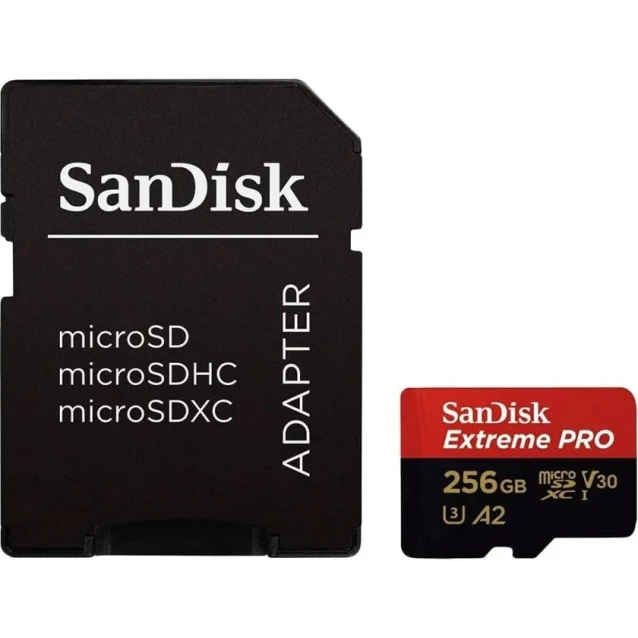 Карта памяти SanDisk Extreme PRO microSDHC UHS-I (SDSQXCZ-256G-GN6MA) Карта памяти SanDisk Extreme PRO microSDHC UHS-I (SDSQXCZ-256G-GN6MA)