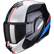 Motosiklet dəbilqəsi Scorpion EXO-Tech Evo Forza Black-Silver-Red, ölçü XXL, qara/boz/qırmızı