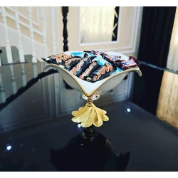 Конфетница 0997H, 26 см, керамика, белый Конфетница 0997H, 26 см, керамика, белый