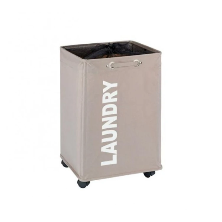 Корзина для белья Wenko, полиэстер/пластик, серый, 33хх40х60 см Корзина для белья Wenko, полиэстер/пластик, серый, 33хх40х60 см