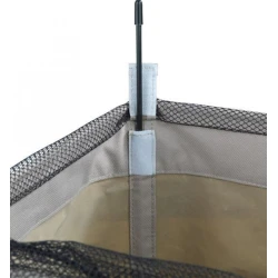 Корзина для белья Wenko, полиэстер/пластик, серый, 33хх40х60 см