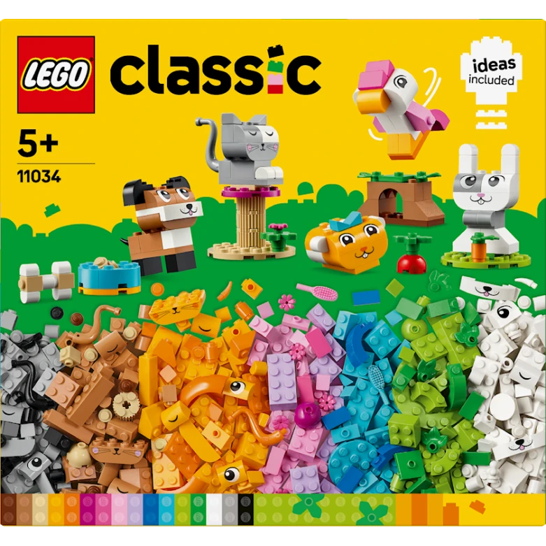 Конструктор LEGO Classic Creative Pets 11034, от 5 лет, 450 элементов
