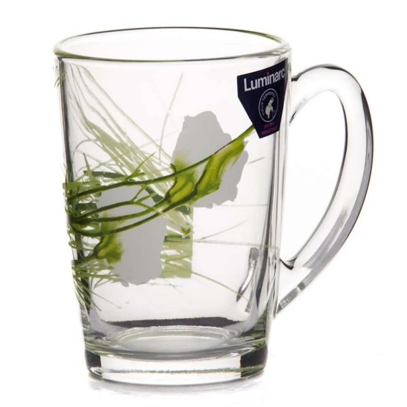 Кружка Luminarc Sofiane Green, 320 мл, стекло, прозрачный Кружка Luminarc Sofiane Green, 320 мл, стекло, прозрачный
