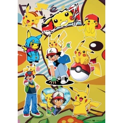 Набор наклеек Sticker Anime Pokemon Pikachu 9 шт Набор наклеек Sticker Anime Pokemon Pikachu 9 шт