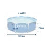 Бассейн Intex 4485TX28206, каркасный, круглый, синий, 305x305x76 см, объем 4485 л Бассейн Intex 4485TX28206, каркасный, круглый, синий, 305x305x76 см, объем 4485 л