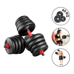 Набор пластиковых гантелей EAST Sport 6091/4, 20 х 20 кг