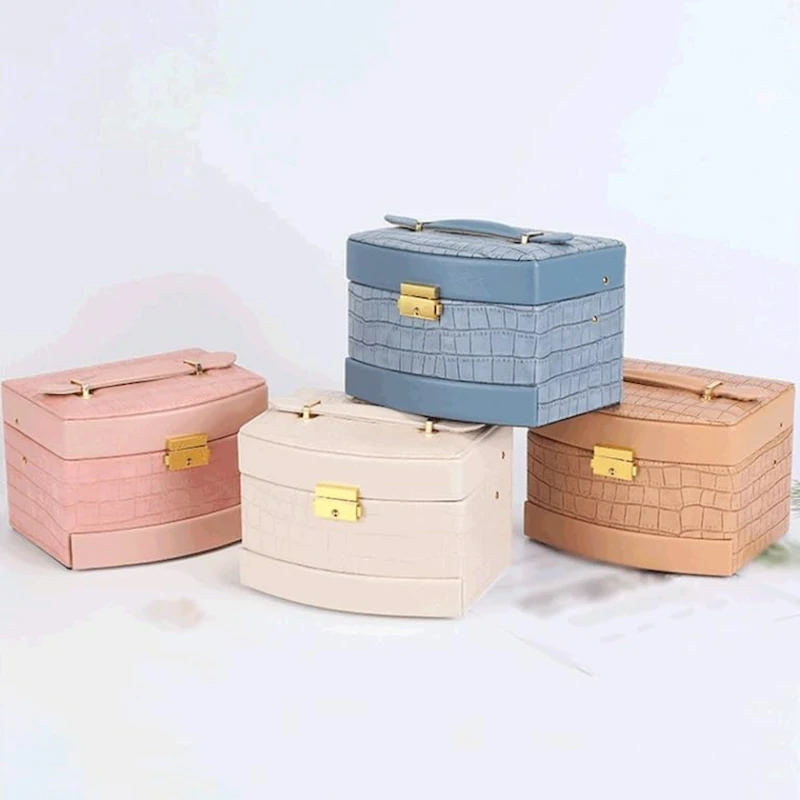 Органайзер для украшений mucru_103, коричневый, 18x14x12.5 см