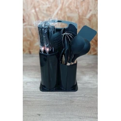 Набор кухонных принадлежностей Sahara SHA-00001514, силикон, черный