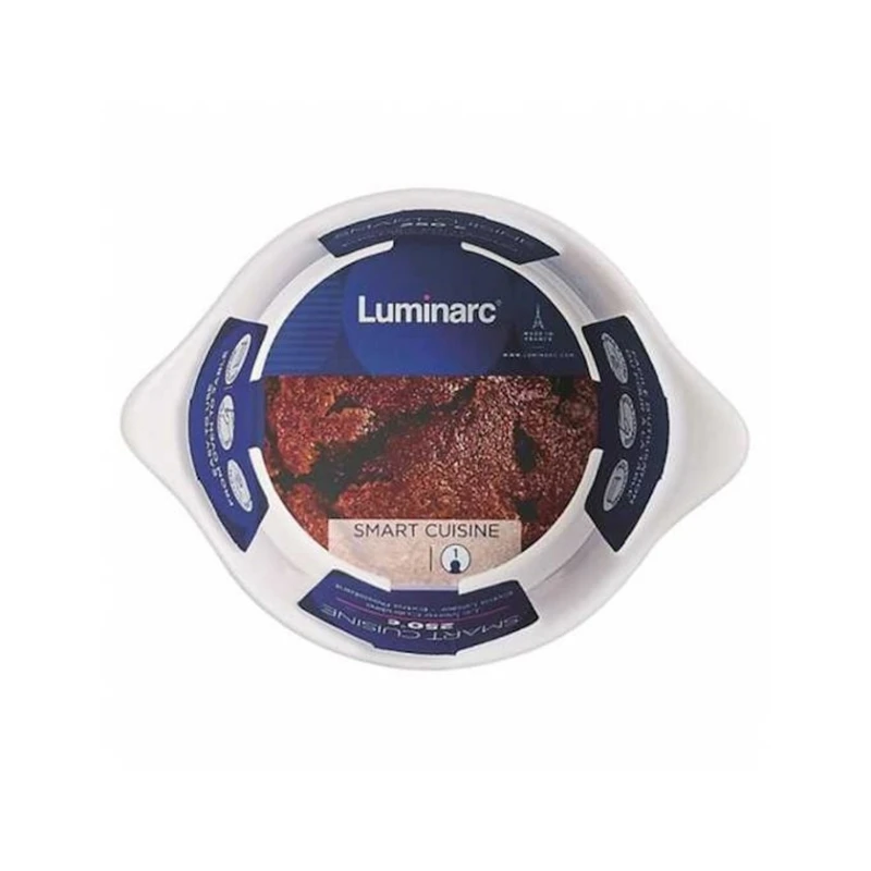 Форма для запекания Luminarc Smart Cuisine круглая, 11 см, стекло, белый