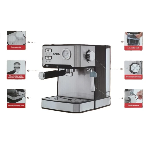 Qəhvə maşını Boma BM-6836 Qəhvə maşını Boma BM-6836