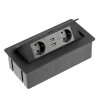 Встраиваемый розеточный блок + USB Gtv, черный.