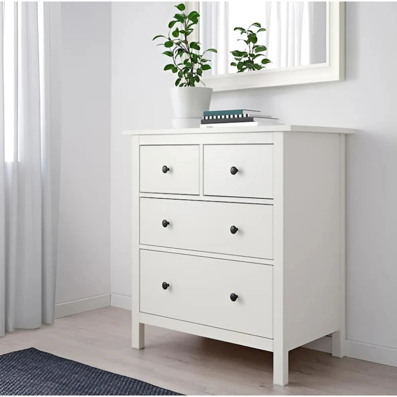 Комод Ev Plus, 85x78x45 см, ЛДСП, белый